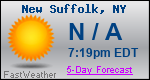 Weather Forecast for New Suffolk, NY