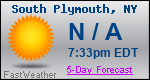 Weather Forecast for South Plymouth, NY