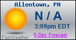 Weather Forecast for Allentown, PA