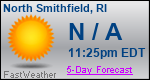Weather Forecast for North Smithfield, RI