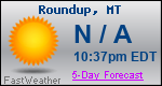 Weather Forecast for Roundup, MT