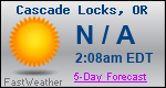 Weather Forecast for Cascade Locks, OR