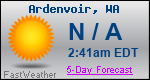 Weather Forecast for Ardenvoir, WA