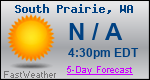 Weather Forecast for South Prairie, WA