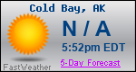 Weather Forecast for Cold Bay, AK