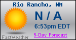 Weather Forecast for Rio Rancho, NM