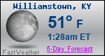 Weather Forecast for Williamstown, KY