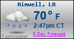 Weather Forecast for Aimwell, LA