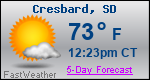 Weather Forecast for Cresbard, SD