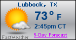 Weather Forecast for Lubbock, TX