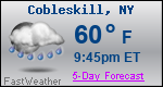 Weather Forecast for Cobleskill, NY