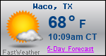 Weather Forecast for Waco, TX