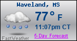 Weather Forecast for Waveland, MS