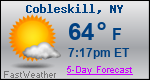 Weather Forecast for Cobleskill, NY