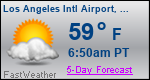 Weather Forecast for Los Angeles International Airport, CA