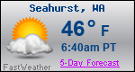 Weather Forecast for Seahurst, WA
