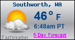 Weather Forecast for Southworth, WA