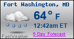 Weather Forecast for Fort Washington, MD