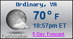 Weather Forecast for Ordinary, VA