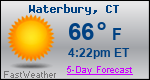 Weather Forecast for Waterbury, CT