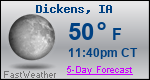 Weather Forecast for Dickens, IA