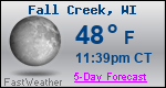 Weather Forecast for Fall Creek, WI