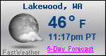 Weather Forecast for Lakewood, WA