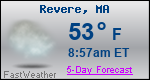 Weather Forecast for Revere, MA