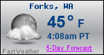Weather Forecast for Forks, WA
