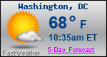 Weather Forecast for Washington, DC