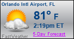 Weather Forecast for Orlando International Airport, FL
