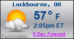 Weather Forecast for Lockbourne, OH
