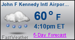 Weather Forecast for John F Kennedy International Airport, NY