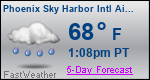 Weather Forecast for Phoenix Sky Harbor International Airport, AZ