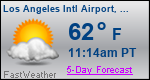 Weather Forecast for Los Angeles International Airport, CA