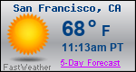 Weather Forecast for San Francisco, CA