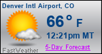 Weather Forecast for Denver International Airport, CO