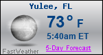 Weather Forecast for Yulee, FL