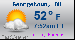 Weather Forecast for Georgetown, OH