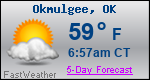 Weather Forecast for Okmulgee, OK