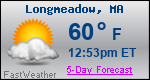 Weather Forecast for Longmeadow, MA