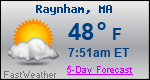 Weather Forecast for Raynham, MA