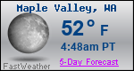 Weather Forecast for Maple Valley, WA
