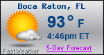 Weather Forecast for Boca Raton, FL