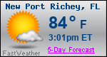 Weather Forecast for New Port Richey, FL