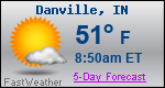 Weather Forecast for Danville, IN