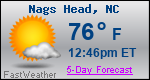 Weather Forecast for Nags Head, NC