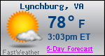 Weather Forecast for Lynchburg, VA
