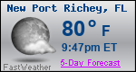 Weather Forecast for New Port Richey, FL