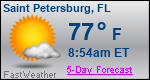 Weather Forecast for Saint Petersburg, FL